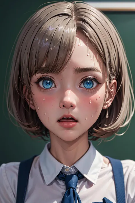 ((masterpiece)), (best quality), official art, extremely detailed CG, unity 8k wallpaper, ultra detailed,
1girl, tang keke, gray hair, short hair, blue eyes, medium breast, close-up, face,
school uniform, classroom, <lora:keke_v1:0.7>,
guruguru, surprised, sweat, fleeing, full-face blush, wavy mouth, <lyco:guruguru_v2-000010:0.8>,