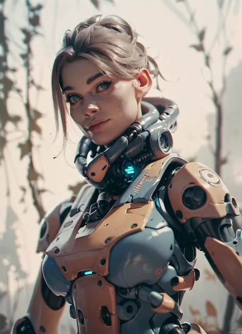 score_9, score_8, score_8_up, score_7_up, score_6, rating_safe, young woman, robotech, nature, cinematic, photoshot