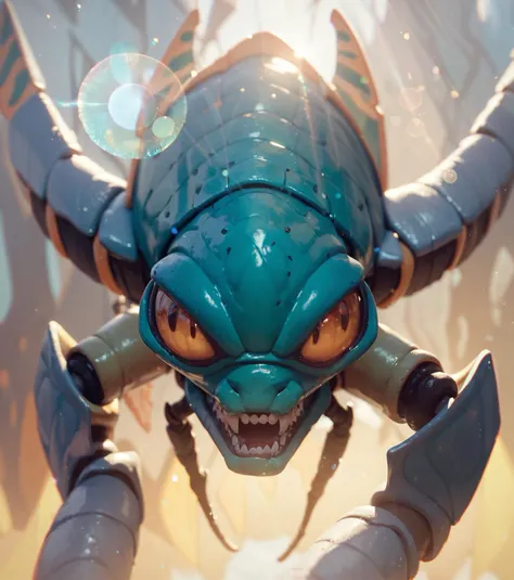 score_9, score_8, score_8_up, score_7_up, score_6, rating_safe, yellow insectoid, angry alien species, epic, cinematic, photoshot, scattered dust, light rays, lens flare <lora:add-detail-xl:1>