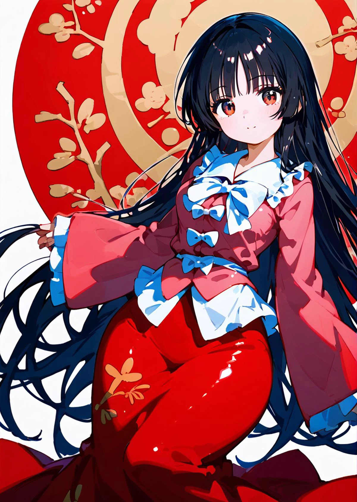 score 9, score 8 up, score 7 up, rating questionable,
detailed background, 
<lora:kaguya.pony:1>,
kaguya,
medium breasts, wide hips, shiny skin,