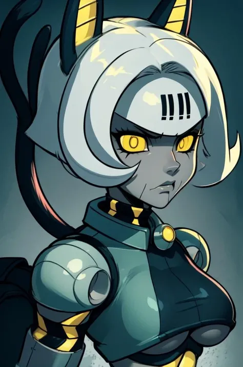 RoboFortune,crop top, yellow slit pupils, cat tail, robot animal ears, abs , standing, upper body, serious, underboob,
(insanely detailed, beautiful detailed face, masterpiece, best quality)
<lora:RoboFortune:0.7>