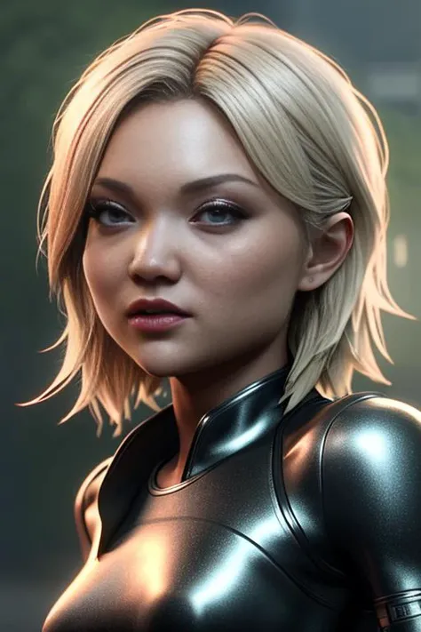 dakotasky outside in the rain,Unreal Engine 5, 8K, HQ, HDR, amazing detail, intricate details, shallow depth of field, reflections, art by artgerm and greg rutkowski