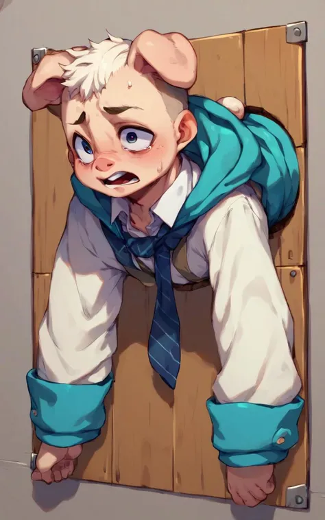 score_9, score_8_up, source_anime, <lora:_sdxl-inwallhuman-pony:0.8>, _inwallhuman, stuck, upper body, guinea pig ears, guinea pig tail, guinea pig legs fluffy furry beastman