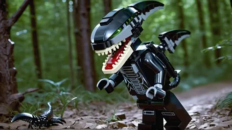 Positive: cinematic photo lego <lora:lego_v2.0_XL_32:0.7> . 35mm photograph, film, bokeh, professional, 4k, highly detailed, horror movie xenomorph screaming by Diane Arbus taken by Joshua Hoffine taken by Rick Jones