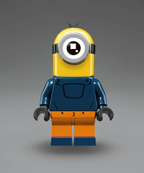 <lora:lego_v2.0_XL_32:0.8>, LEGO Creator minifig, minion bob from dispicable me, vibrant, beautiful, crisp, detailed, ultra detailed, intricate