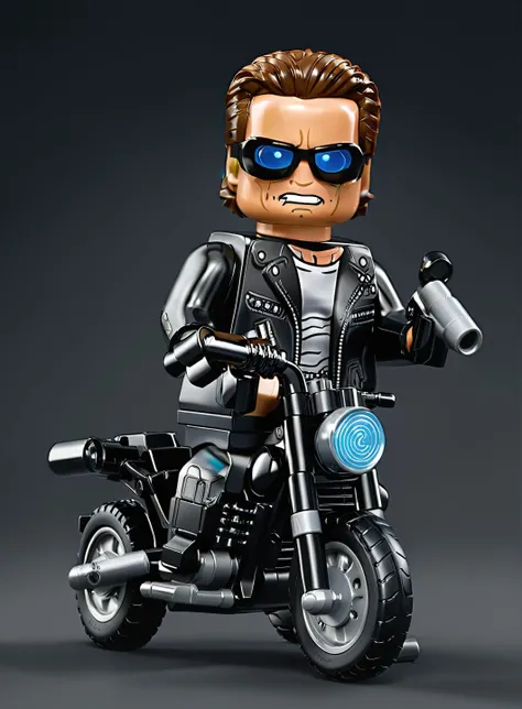 <lora:lego_v2.0_XL_32:0.8>
LEGO MiniFig, arnold schwarzenegger as the terminator on mototorcycle, holding shotgun, sunglasses