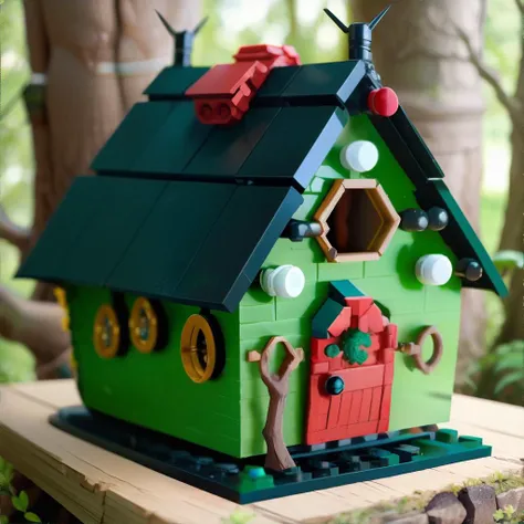 <lora:lego:0.6> lego creator, baba yaga swamp witch hut || masterpiece, perfect quality, sharp focus, shallow depth of field, 8k