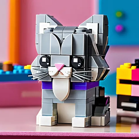 RAW photo, LEGO BrickHeadz, <lora:lego_v1.1:0.8> a Persian cat, (high detailed skin:1.2), 8k uhd, dslr, soft lighting, high quality
