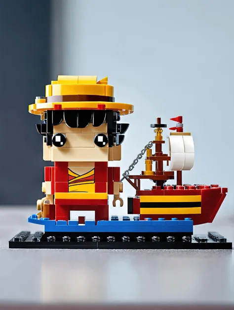 <lora:lego_v2.0_XL_32:0.8>
LEGO BrickHeadz, Monkey D. Luffy on a ship, in One Piece