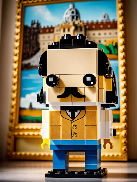 RAW photo, <lora:lego_v2.0.768-000035:0.8>
LEGO BrickHeadz, Salvador Dal in front of a painting, (high detailed skin:1.2), 8k uhd, dslr, soft lighting, high quality, film grain, Fujifilm XT3