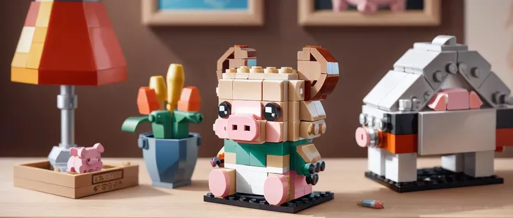 LEGO BrickHeadz pig on a table <lora:lego_v1.0:0.8>, [masterpiece], [15,slashed lines],high detail, 8k, high detailed skin, 8k uhd, high quality