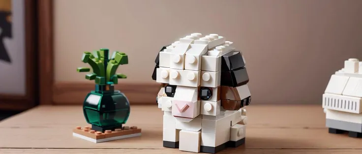 LEGO BrickHeadz [sheep on a table ],<lora:lego_v1.0:0.8>, [masterpiece], [15,slashed lines],intricate details, hyperdetailed,high detail, 8k, high detailed skin, 8k uhd, high quality
