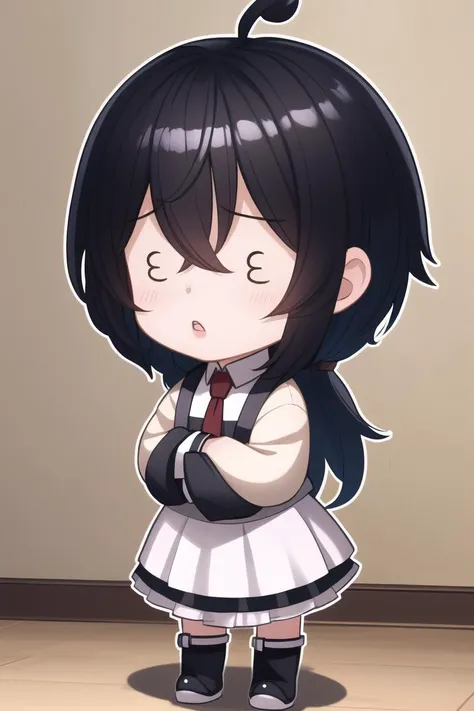 masterpiece, best quality, CG, wallpaper, HDR, high quality, high-definition, extremely detailed, 3 3, chibi,