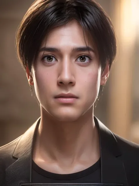 (Best quality), (photo-realistic:1), realistic skin texture, (Astonished expression), (surprised look), (fine lines), slim, face focus, (black hairs), Bokeh, a male, solo, upper body, full body, eyes wide open, clean background,
<lora:sxzLeonSKennedyEduard_sxzLeon:0.6>,<lora:chinesecuteboy:0.4>,