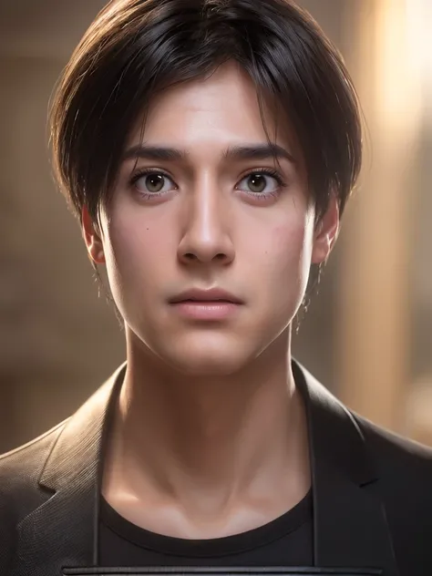 (Best quality), (photo-realistic:1), realistic skin texture, (Astonished expression), (surprised look), (fine lines), slim, face focus, (black hairs), Bokeh, a male, solo, upper body, full body, eyes wide open, clean background,
<lora:sxzLeonSKennedyEduard_sxzLeon:0.6>,<lora:chinesecuteboy:0.4>,