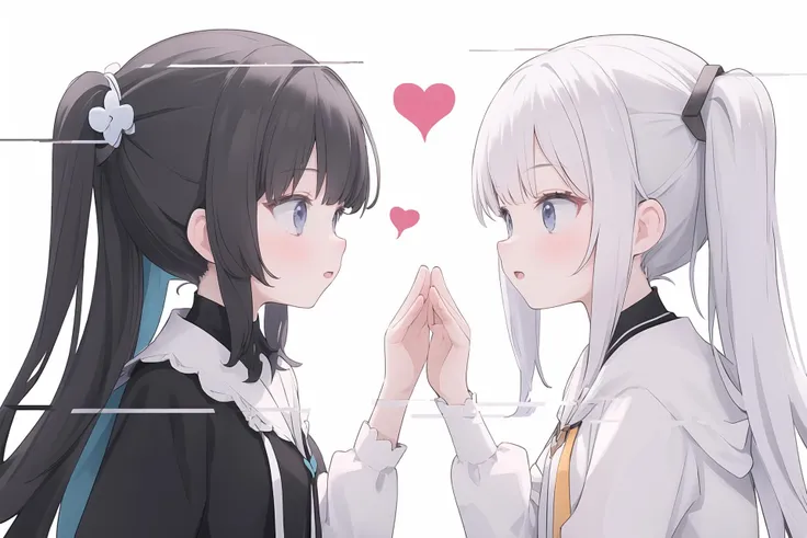(best quality, masterpiece, highres),2girls,canonicals,high five,heart,simple background,
<lora:display glitch_v1:1>,display glitch,