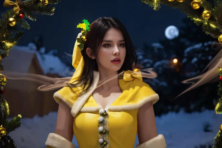 multiple girls, beautiful face, amazing body, (("yellow Team" text on sky)), ((yellow smoke:1.5)), Mistletoe Mercenaries, Elite Forces, (mistletoe:1.5), ((yellow team arresting santa and his elves)), ((yellow angel outfit)), ((mistletoe:1.5)), ((night:1.5)), ((kingdom of darkness:1.5)), nightmare christmas, sharp details, cg unity, ((kingdom of darkness background, dark night sky:1.5)), epic, gorgeous, film grain, christmas, cinematic, ray traced, insanely detailed and intricate, hyper maximalist, elegant, super detailed, volumetric, ultra - detailed, 8k, ambient occlusion, volumetric lighting, high contrast, hdr