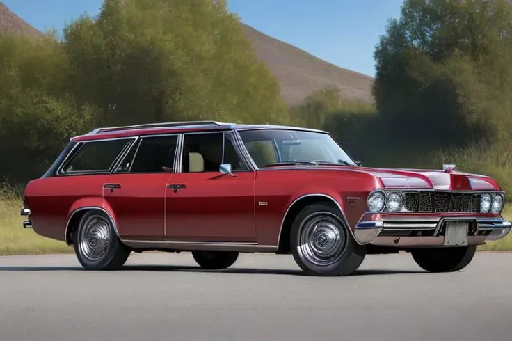 (photorealistic, high resolution, uhd, 8k, masterpiece), 1968 Toyota Crown Station wagon