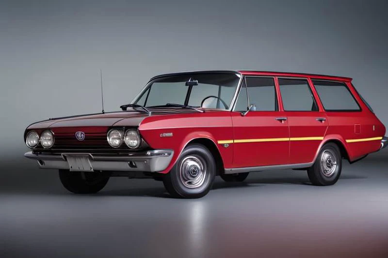 (photorealistic, high resolution, uhd, 8k, masterpiece), 1961 Toyota Corolla Station wagon