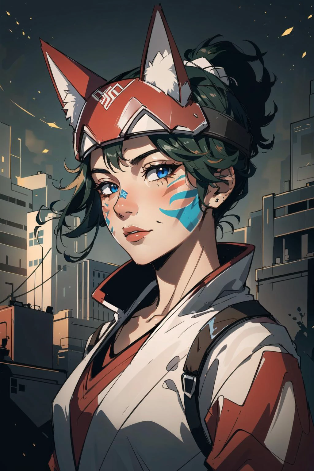 best quality, intricate details,
<lora:kirikoOverwatch_v20:0.8> tag:1girl,facial mark,fox,