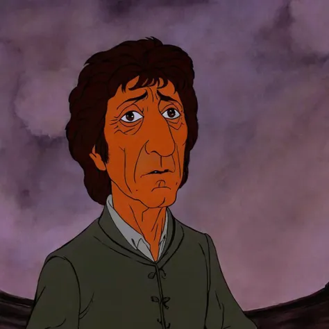 cartoon of  Dustin Hoffman, in a Dark Fantasy movie scene,  detailed background, perfect composition, directed by Alfred Hitchcock(  in rankinbasshobbit style:1.1)
<lora:add-detail-xl:0.65>    <lora:rankinbasshobbit_styleXL_v.10.2-000002:0.9>