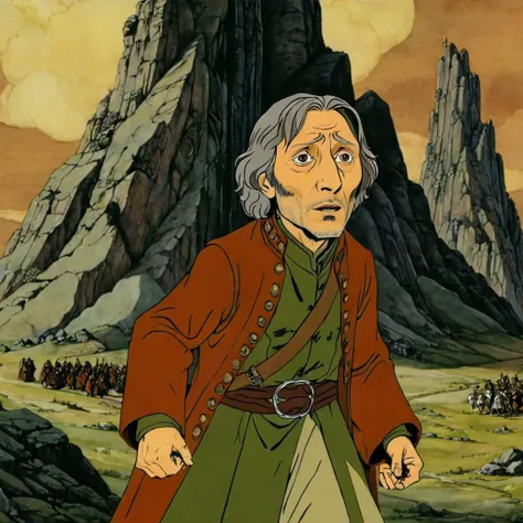 cartoon of  Mads Mikkelsen, in a Historical movie scene,  detailed background, dynamic composition, rule of thirds, directed by Steven Spielberg (  in rankinbasshobbit style:1.1)
<lora:add-detail-xl:0.65>    <lora:rankinbasshobbit_styleXL_v.10.2-000002:0.85> <lora:xl_more_art-full_v1:0.65>