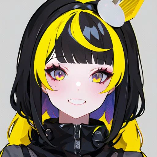 1girl, tac000_style,colorful_hair,halftone_hair,facial_mark,neon_palette,shaped_highlights, <lora:topArtistChallenge_TACTac000StyleLoha:1>