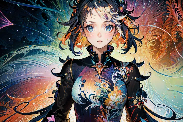 anime,(masterpiece, top quality, best quality, official art, beautiful and aesthetic:1.2), (1girl), upper body,extreme detailed,(fractal art:1.3),colorful,highest detailed,