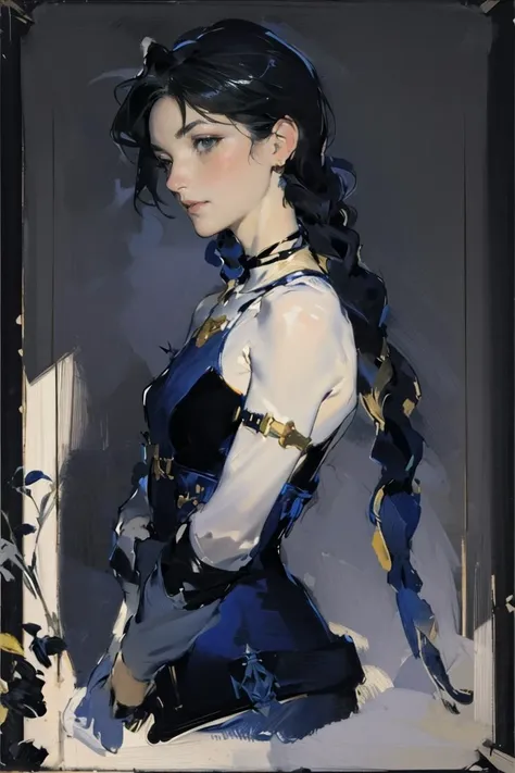 1girl,(John Singer Sargent:1.2),<lora:JinxLol (1):1>,JinxLol
