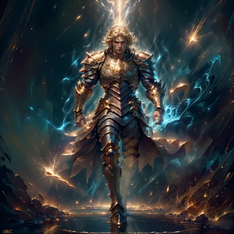 style-swirlmagic, advntr, (1man, male, manly, masculine, handsome, gigachad, muscular:1.5),(masterpiece, high resolution, photo-realistic:1.4), (saint seiya:1.2), (golden full body armor:1.6), (unleashed power:1.2), (cosmos:1.2), (zodiac:1.2), (gleaming golden hues:1.1), (intricate, detailed design:1.2), (radiant gems:1.1), (embossed zodiac symbol:1.2), (intense, fiery aura:1.3), (dynamic, action pose:1.2), (determined expression:1.2), (powerful, cosmic energy:1.2), (crackling sparks:1.1), (billowing cape:1.1),(dynamic cosmos pose), (shimmering, celestial background:1.2), (glowing constellations:1.1), (epic battle scene:1.3), (intense, vibrant colors:1.2), (saint seiya logo:1.2),(ultra high quality, masterpiece, intricate detailing:1.4), (photorealistic rendering, flawless craftsmanship, stunning visual impact, immaculate golden reflections:1.3), (dramatic lighting, captivating realism, exquisite attention to detail, highest level of quality, unparalleled artistry, impeccable textures, cinematic composition, ultra high resolution:1.3), <lora:epi_noiseoffset2:0.8> <lora:hairdetailer:0.8> <lora:NijiExpressV2:0.4> <lora:_20230805154543:0.8> 1 <lora:real_skin:0.8> <lora:AngelicAI:0.6> AngelicAI