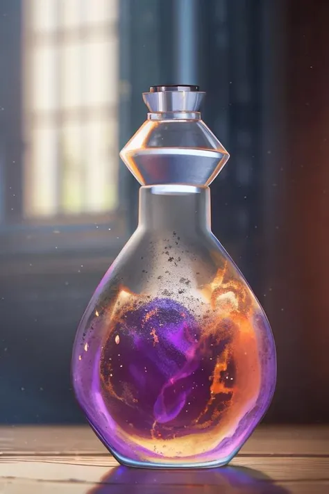 ((a potion bottle filled with magical elements)), magical, (workshop background with lots of other bottles and tools:1.1), intricate detail, hyper detailed, ultra realistic, sharp focus, octane render, volumetric, ray tracing, artstation trending, cgsociety, sense of awe, mystical, 4k, High Saturation Clarity Contrast, deep levels, sharp, retouched, color graded, top tier, extravagant, 8k, unity wallpaper, unreal engine 5, ray tracing, 8k, octane render, intricate details, elegant, tone mapping, hyper focus, close up, varied depth of field