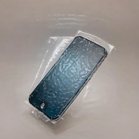 a photo of <lora:Shrink_Wrap_SDXL_V1:1> shrink wrap iphone