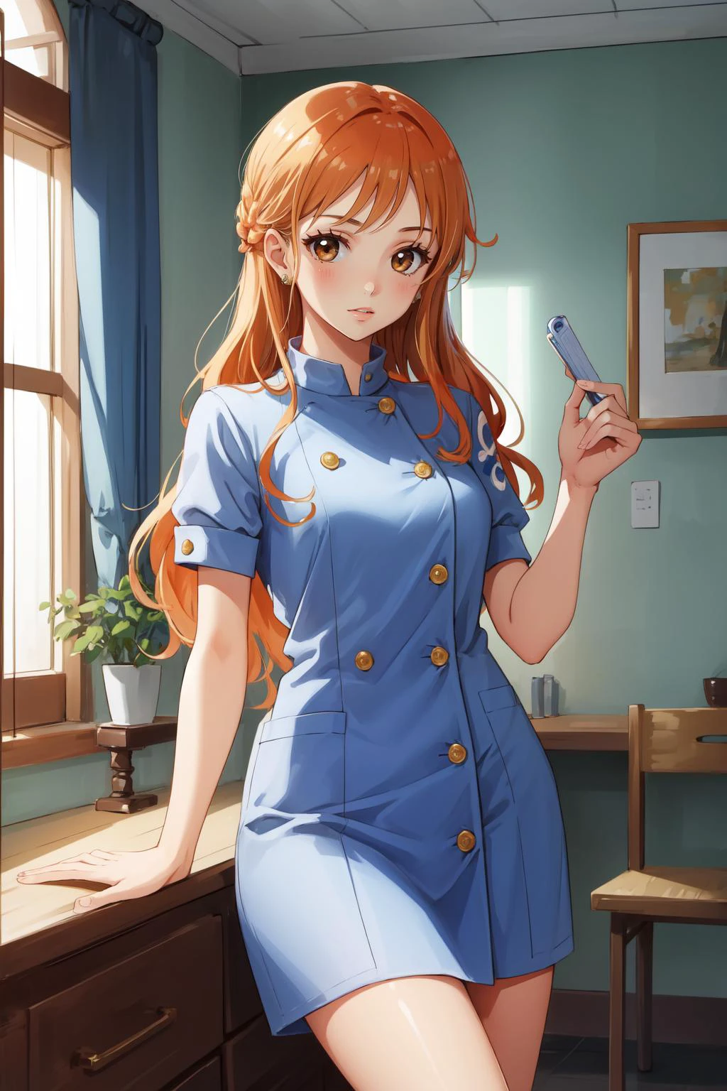 (masterpiece, best quality), intricate details,
<lyco:GoodHands-beta2:0.8>
1girl, <lora:nami-10:0.8> nami, long hair, tattoo,
<lora:Nurse:0.8> nurse outfit,