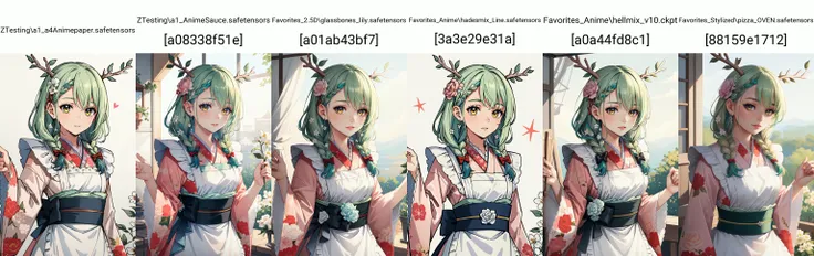 solo, 1girl, (highres, 8k:1.15), [detailed face : beautiful face : 0.65],
 <lora:ever17_sora_lora_ver2:0.95:lbw=MIDD_OUT0.5>  very long hair, green hair, china dress, indoor
 <lora:AnimeStyleSlider:1.5>,, masterpiece, perfect anatomy, (perfect hand:0.6)