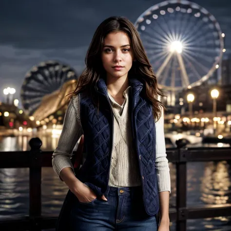 (Chicago Navy Pier, SFW, cozy sweater, quilted vest, skinny jeans, ankle boots, enjoying the lakeside attractions, early evening:1.35) Instagram_Influencer_112_By_Stable_Yogi
Faceshot_By_stable_yogi
Styler_Embedding_By_Stable_Yogi
<lora:Detail Blaster By Stable Yogi:0.5>
(center_parted_long_wavy_hair)