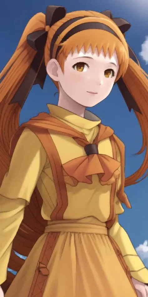 score_9, score_8_up, score_7_up, source_anime BREAK <lora:drivejacket-outfit-richy-v1_pdxl:1.2> print jacket, white jacket, 1girl, solo, from behind, <lora:estelle-pdxl-nvwls-v1:0.7> scEstelle, twintails, cropped jacket, green shoulder pad, single shoulder pad, orange skirt, belt, white thighhighs, brown gloves, looking at viewer, looking back, smile, blush, hand on hip, parted lips, <lora:try-artist-richy-v1_pdxl:0.8> long sleeves, thighs, zettai ryouiki, fantasy, castle, from side, wide hips