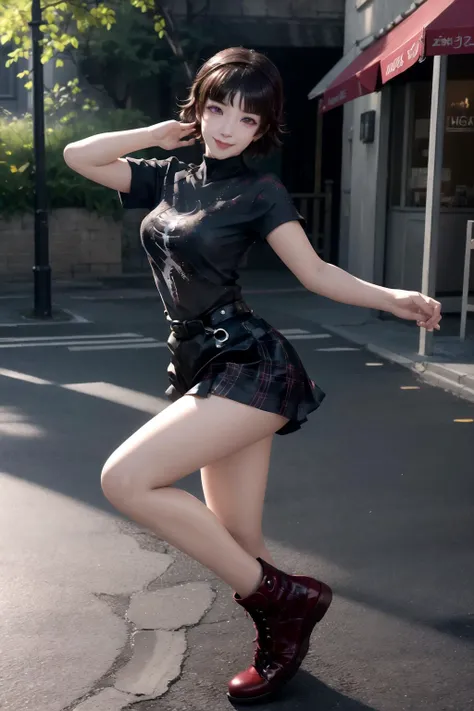 masterpiece, best quality, absurdres,,outdoors,(photorealistic:1.2),realistic
BREAK
1girl ,smile,blush,wearing a DanceCL, DanceCL, short sleeves, dancing, full body,, Closeup face portrait, smooth soft skin, beautiful eyes, intricate colored hair, symmetrical, anime wide eyes, soft lighting, detailed face, by makoto shinkai, stanley artgerm lau, wlop, rossdraws, concept art, digital painting