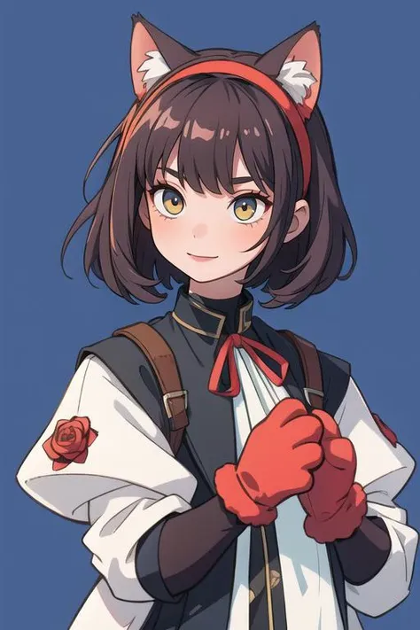 highly insanely detailed, masterpiece, top quality, best quality, highres, 4k, 8k, RAW photo, (very aesthetic, beautiful and aesthetic), (closeup, face only, face focus, face closeup, close up of face, face photo), 1girl,   hair, very short hair,light brown hair, tousled waves hair,  cyan clothes,  evil,  red and white background,