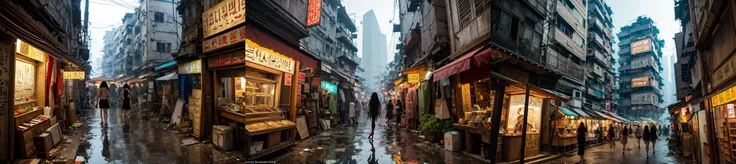 highly insanely detailed, masterpiece, top quality, best quality, highres, 4k, 8k, RAW photo, 
((ancient egyptian theme:1.2)), Hong Kong structure, building, structure, taiwan, korean, 
swirling energy, 
tentacle, 
(underwater), 
reflection, reflective floor, 
abandoned building, overgrown with vegetation, [volumetric fog], cinematic lighting, colorful, colourful, 
(long_hair, long hair, random colors hair, glowing hair, hair over one eye, long messy hair), 
(eyelashes, eyeliner, eyeshadow, eyelashes, long eyelashes), 
collar, earrings, jewelry, necklace, armlet, 
high-heels, 
nsfw, 
cleavage, perfect body, makeup, 
action pose, 
drunk, biting, 
dawn, 
A bustling scene within the narrow alleys of Kowloon Walled City, capturing the vibrant street life and crowded buildings towering overhead. The atmosphere is filled with the sounds of chatter, the smell of street food, and the sight of laundry hanging from makeshift balconies. Bustling alleys, vibrant street life, crowded buildings, sounds of chatter, smell of street food, laundry hanging.