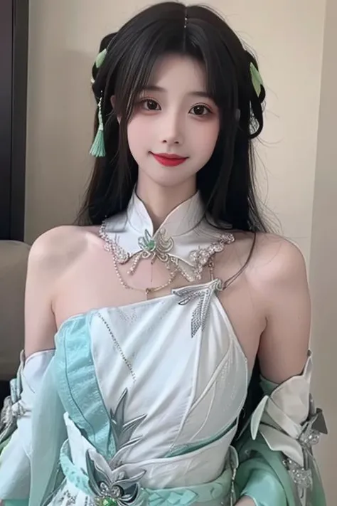 ltra-detailed,highly detailed,best quality,masterpiece,illustration,realistic,photorealistic,
zhuxianbiyao, 1girl, solo, cosplay,
hanfu, jewelry,
looking at viewer, light smile,
<lora:zhuxianbiyao_v1_07:0.7> <lora:taiwanDollLikeness_v10:0.5>