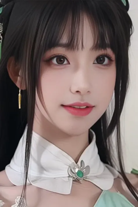 ltra-detailed,highly detailed,best quality,masterpiece,illustration,realistic,photorealistic,
zhuxianbiyao, 1girl, solo, cosplay,
hanfu, jewelry, upper body,
looking at viewer, light smile,
<lora:zhuxianbiyao_v1_07:0.7> <lora:zhizhizi_v1_03:0.65>