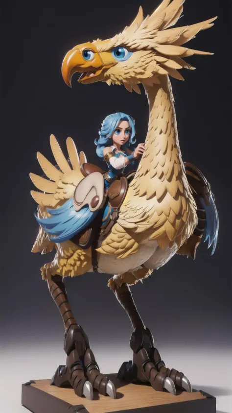 <lora:NefertariViviV3:0.8> NefertariViviV3, big eyes, light blue hair, long hair, large breasts, narrow waist, wide hips, BREAK, <lora:riding chocobo, chocobo - Final Fantasy:0.8> riding chocobo, chocobo, chocobo, masterpiece, best quality, extremely detailed, highly quality, 4k, sharp focus, professional, sharp focus, award winning, cinematic lighting, octane render, unreal engine, volumetrics dtx, Wallpaper,