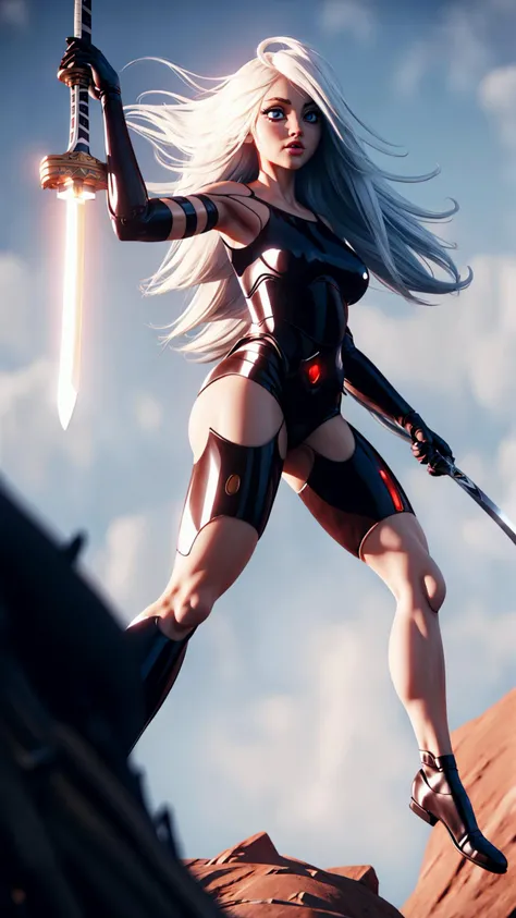 (big eyes:1.25), <lora:yorha_type_a_noDOT_2:0.8> (yorha type a no. 2:1.15), 1girl, long hair, white hair, dirty, dust, BREAK, katana, holding sword, (flying kick:1.15), BREAK, <lora:Fly:0.4> fly, floating, Scenery, BREAK, masterpiece, best quality, extremely detailed, highly quality, 4k, sharp focus, professional, sharp focus, award winning, cinematic lighting, octane render, unreal engine, volumetrics dtx, Wallpaper,