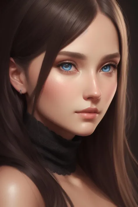 Concept art of a beautiful girl, digital painting, detailed face, detailed eyes, smooth skin, soft lighting, high-resolution detail image