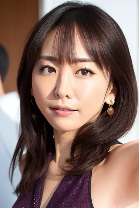 wide angle,half-length portrait,gakki,best quality, masterpiece, highres, an extremely delicate and beautiful, extremely detailed face, extremely detailed eyes, original, photo, Canon, glasses, skindentation,looking at viewer, focus on face, 1girl, asian female, solo, angry eyes, seductive smile , curled hair, long hair, dancing, windy, colorful Chinese stained dress
