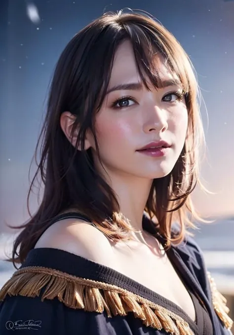 light blush,smile,
(shoulderpad armor, cleavage cloak, mascara, witch, silver hair, middle parted bangs, portrait shot,detailed black lipstick, winter starscape, intricate details,,)
looking at viewer,beautiful woman girl,(skindentation:1.2), shiny skin,
best quality, ultra high res, (photorealistic:1.4), <lora:hipoly3DModelLora_hiqcgbody:0.25> hiqcgbody,masterpiece, (photorealistic:1.4), best quality, beautiful lighting, detailed, intricate , RAW photo, 8k uhd, film grain, <lora:gakkiAragakiYui_v2:0.8>