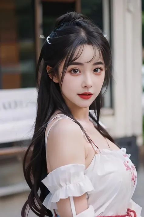 best quality, masterpiece,real,realistic, photo,photorealistic,upper body, looking at viewer,
1girl,ulzzang-6500-v1.1,chuxia,hanfu,
<lora:chuxia_v1_05:0.7>