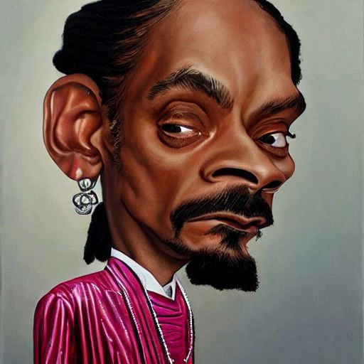 An oil on canvas portrait of Snoop Dogg, Mark Ryden, very detailed, clean, high quality, sharp image