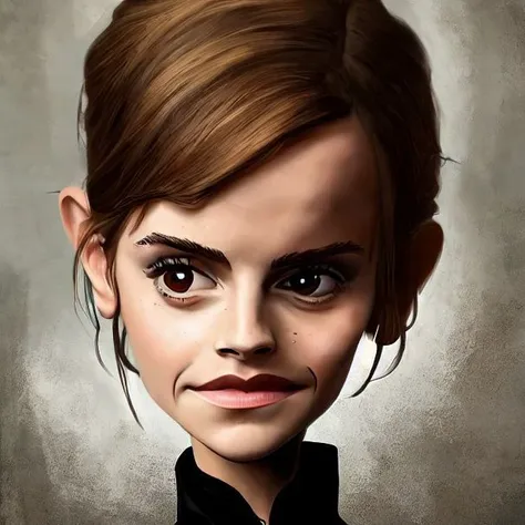 Emma Watson as Harry Potter, ,Dave Dorman, very detailed, clean, high quality, sharp image