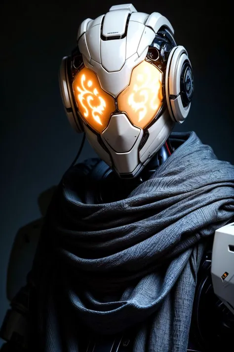<lora:NOFACE V3.0:0.8>,(noface:1.1),mecha,solo,1other,upper body,helmet,science fiction,robot,humanoid robot,no humans,glowing,mask,armor,cable,chain mail,crack,fully armed,glowing eyes,Pauldrons,<lora:more_details>,realistic,portrait,(close-up:1.3),Mori Kei fashion, (masterpiece:1.2),(best quality:1.2),intricate details,newest,ai-generated,perfect anatomy,1girl,
beautiful girl,Crouching, as if ready to start a race,Excited,court,Hidden Cave with Crystal Geodes,
edgQuality,